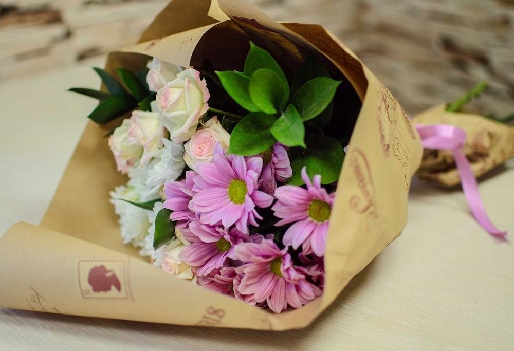 Букет цветов из: Розы и Хризантемы в Красногорской