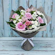 Букет цветов из:  Герберы, Альстромерии и Хризантемы в Красногорской