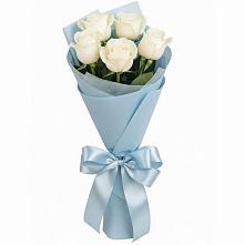 Букет 5 Белых роз Проуд в Красногорской