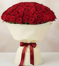 Букет 101 Красная роза Милано в Красногорской