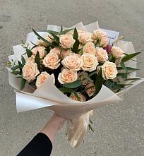 Букет Кремовые розы Латте в Красногорской