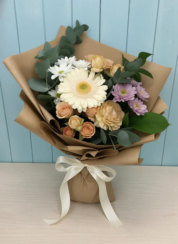 Букет цветов из: Герберы и Хризантемы в Красногорской