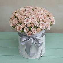 Цветочная композиция из Розы в шляпной коробке #REPLACE_PRED# Красногорской