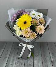 Букет цветов из:  Розы, Герберы и Хризантемы в Красногорской