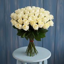 Букет 51 Белая роза Эдлесс Лав #REPLACE_PRED# Красногорской