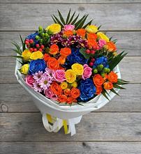 Букет цветов из:  Розы и Хризантемы #REPLACE_PRED# Красногорской