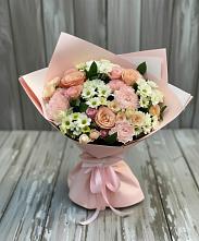 Букет цветов из:  Гвоздики, Розы и Хризантемы #REPLACE_PRED# Красногорской