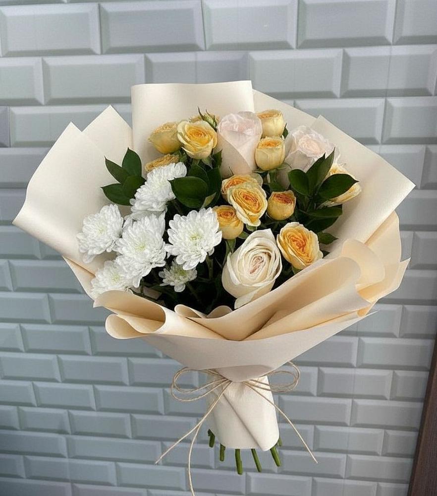 Букет цветов из: Розы и Хризантемы в Красногорской