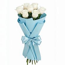 Букет 7 белых роз Проуд в Красногорской