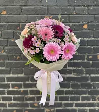 Букет цветов из:  Герберы и Хризантемы в Красногорской
