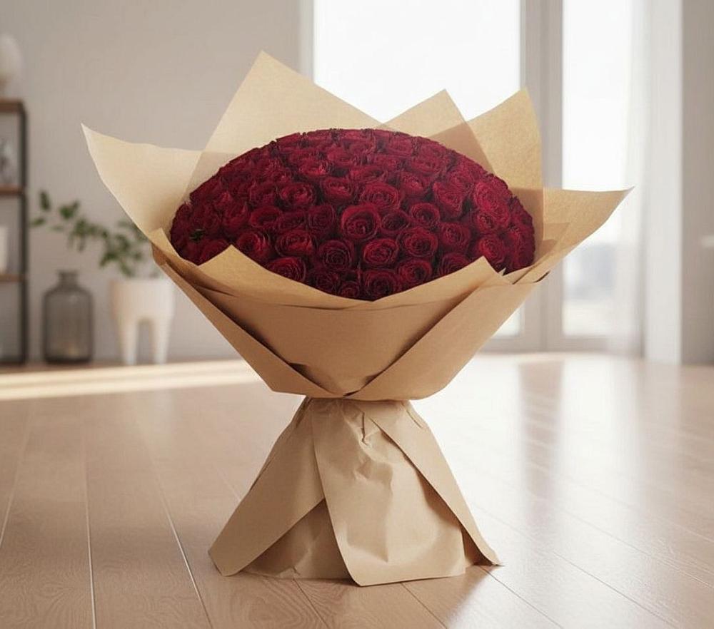 Букет 101 Красная роза в Красногорской